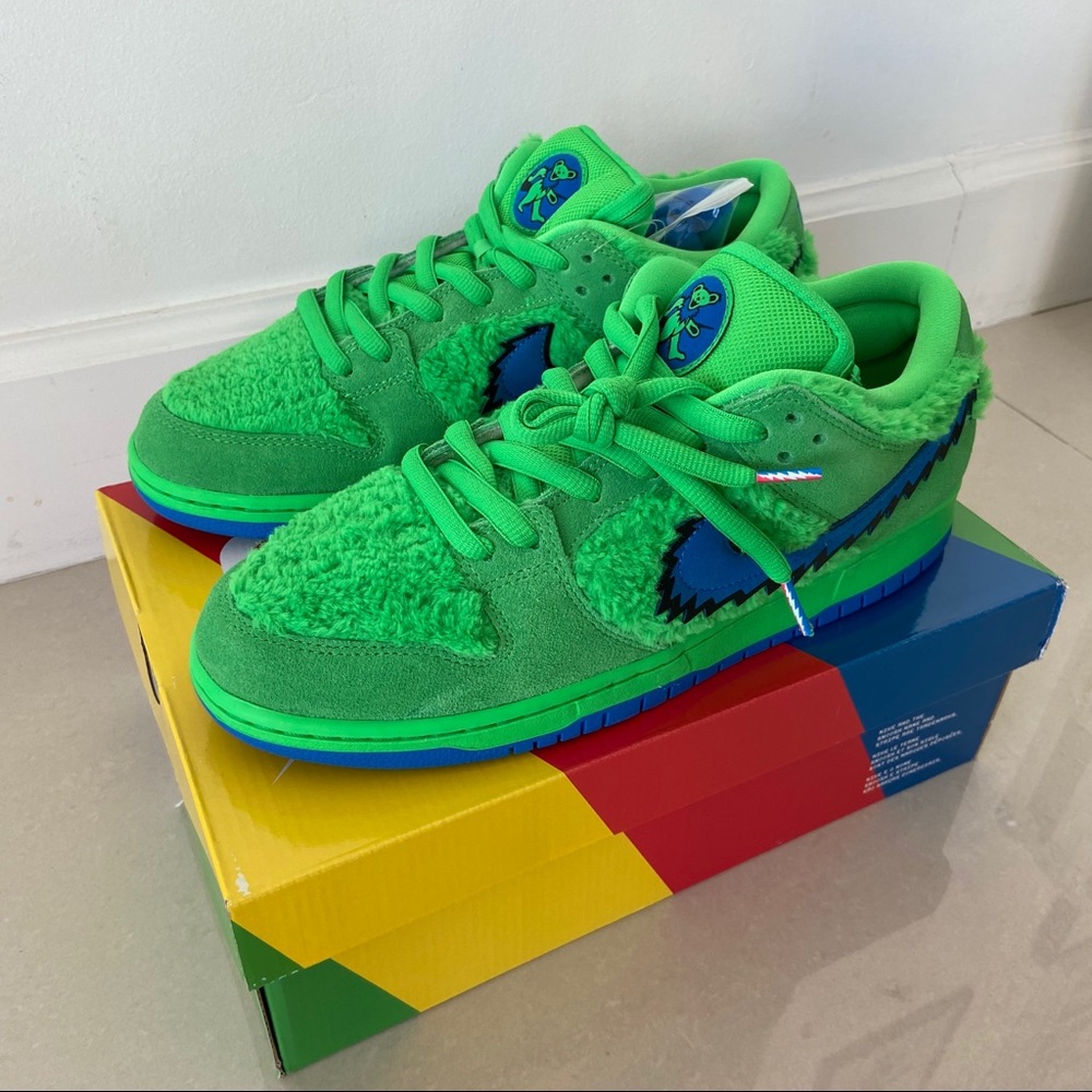 Nike Men’s SB Dunk Low - Grateful Dead Green - Picture 2 of 10